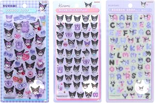 サンリオ(SANRIO) ボンボンドロップシール クロミ 3種類セット (レギュラー、ミニ、もじ) 167002