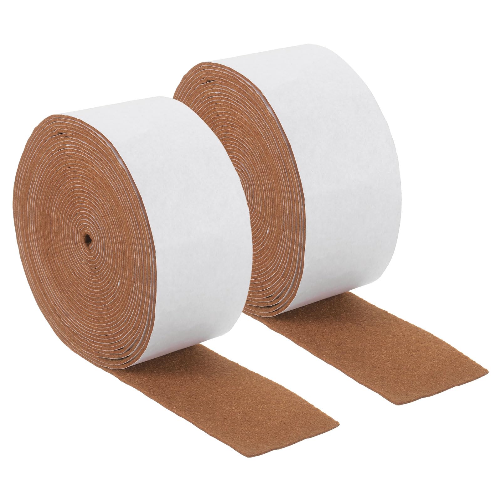 QUARKZMAN 2 Rotoli Felt Adesivo Autoadesivo 2 x 240" x 0.06" Marrone Chiaro