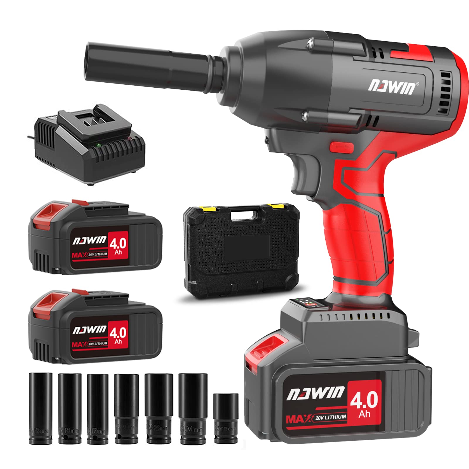 国産原料100% ナウィン 20V充電式インパクトレンチ 電動インパクト