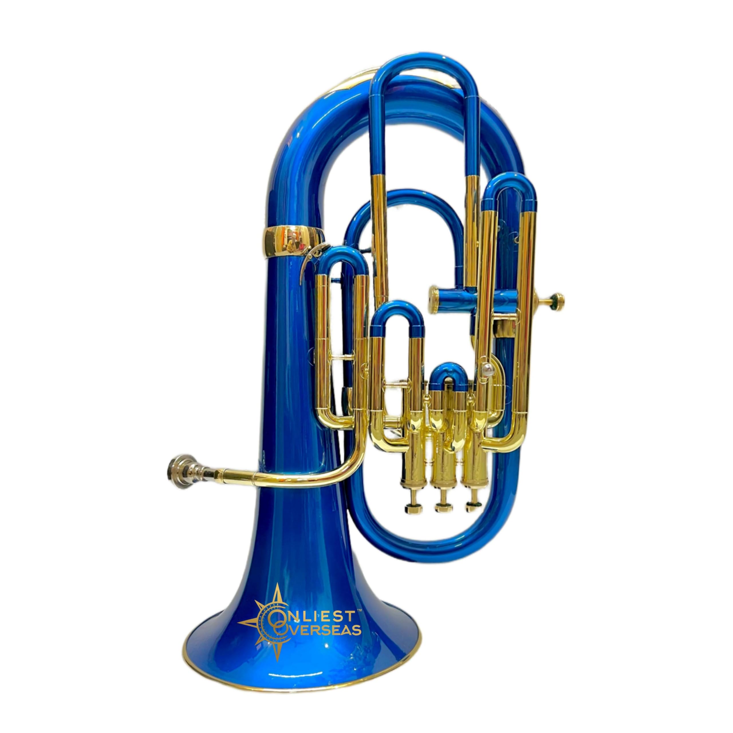 Euphonium 4 Ventil Messing Instrument mit Warmton Glatte Ventile für Musiker und Studenten