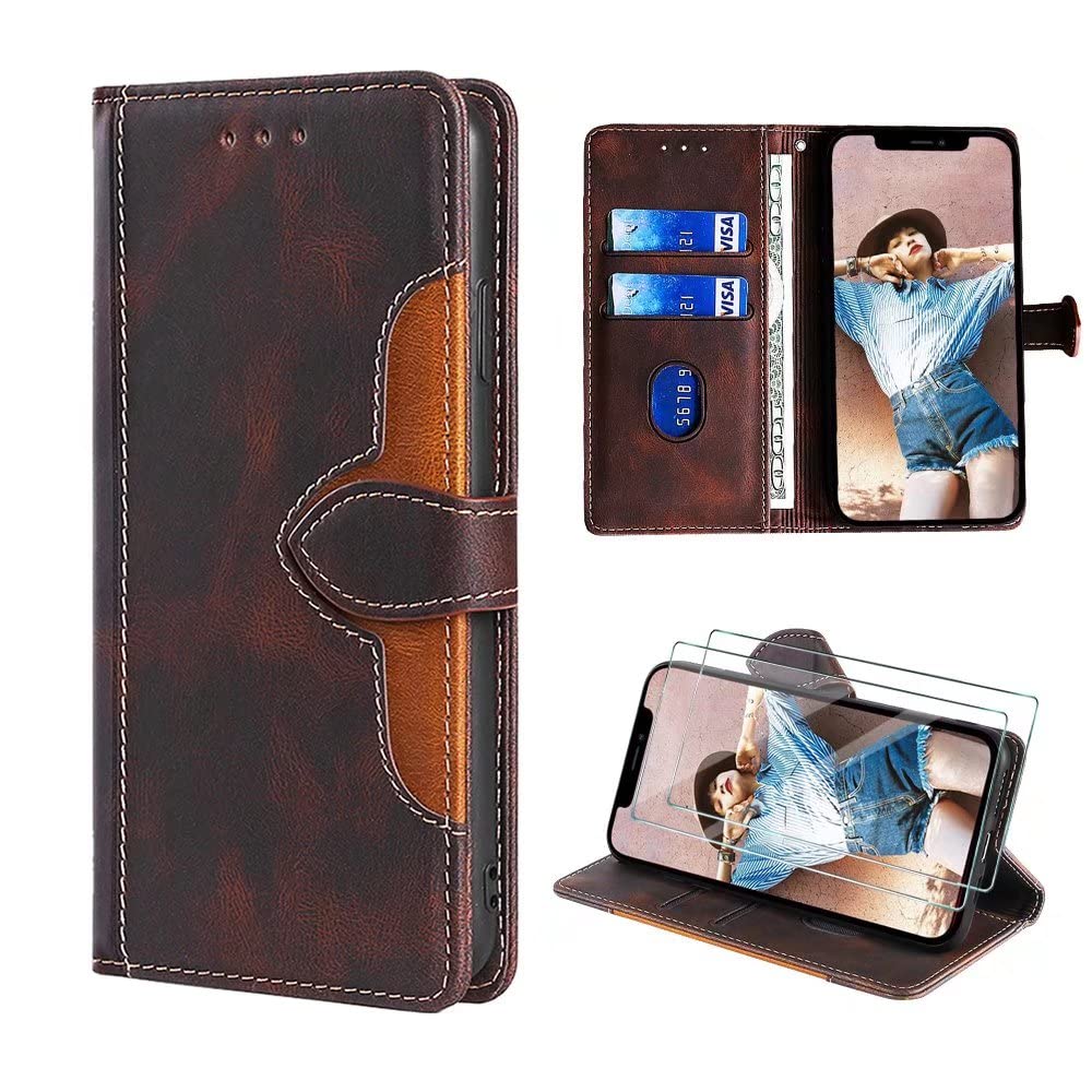 BORYA Cover per Nokia G21/Nokia G11, Premium PU Pelle Blocco