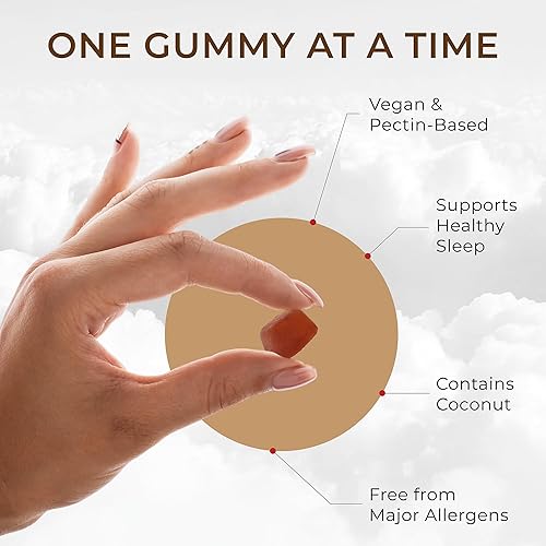 Miniatura 5 de Gomitas veganas de melatonina para adultos, suplemento de melatonina a base de pectina de 2 mg - Sabor natural de mora - Sin OMG, sin gluten, sin