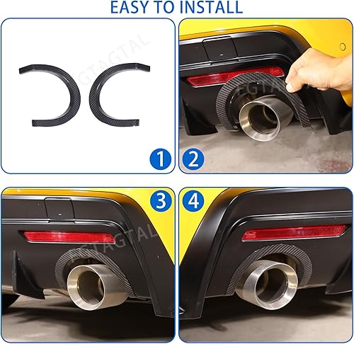 Miniatura 5 de Recorte superior de fibra de carbono real para