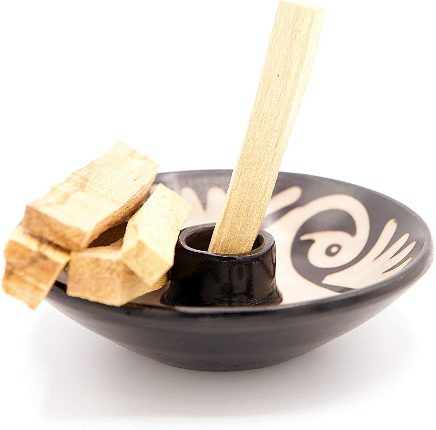 Palo Santo Holder from Peru (White)