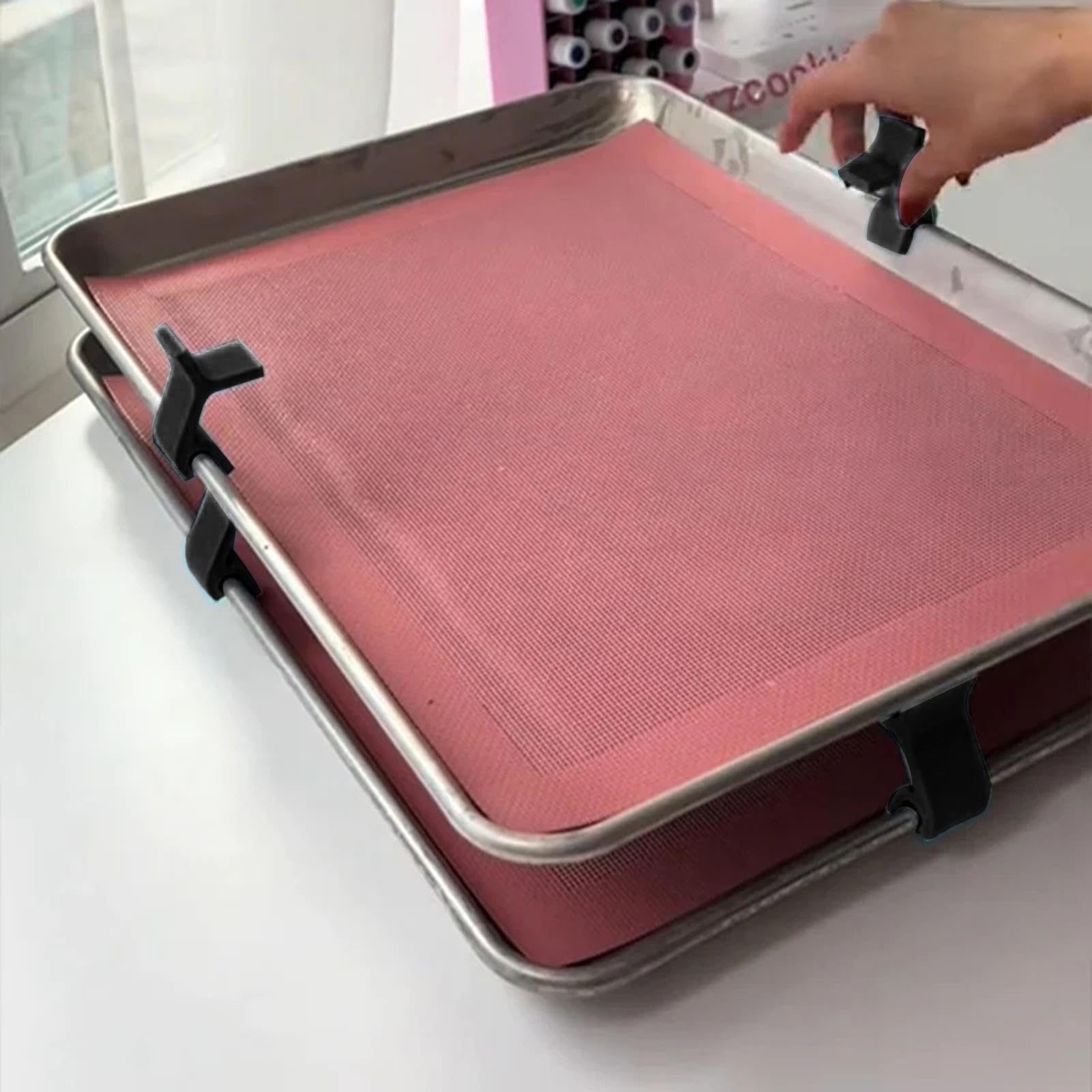 18" Tall Bakeware Organizer Rack - Chrome Wire Divider For Baking Sheets & Serving Trays - View #9