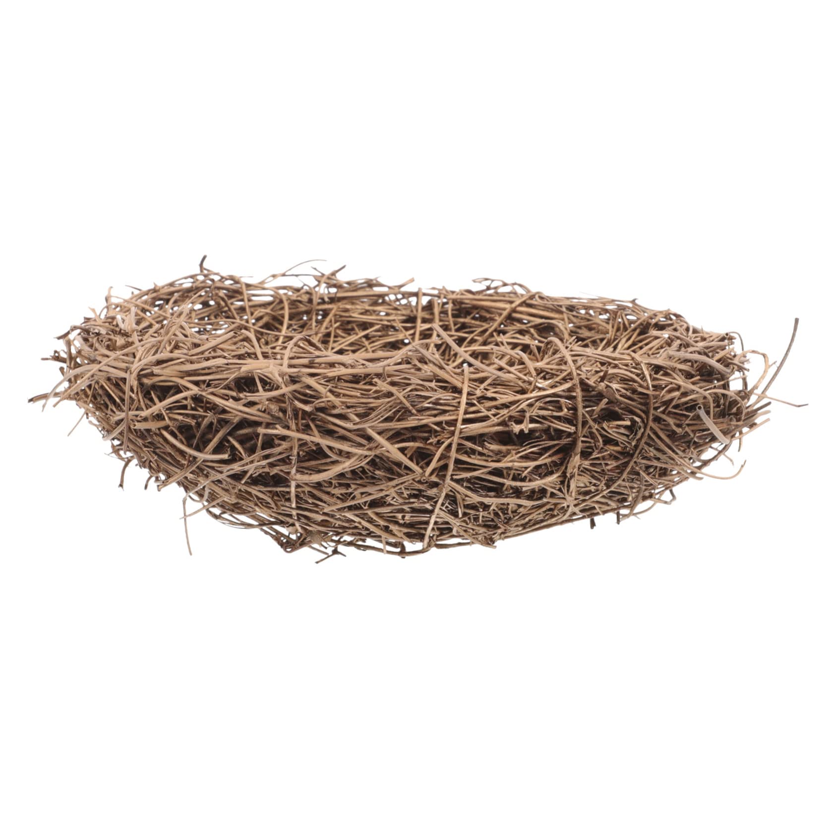 FOMIYES 5 Piezas Nido de pájaro Nido de pájaro Nido de pájaros de ratán Natural decoración botánica decoración de Oro Decoraciones de Boda Nido de pájaro Tejido de ratán Sapo