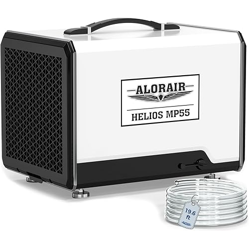 ALORAIR 120 PPD Commercial Dehumidifier with Pump, Crawl Space Dehumidifier for Up to 1,500 Sq. Ft., Portable Industrial Water Damage Unit for Basement, Home, Garage, Attic, 5-Year Limited Warranty