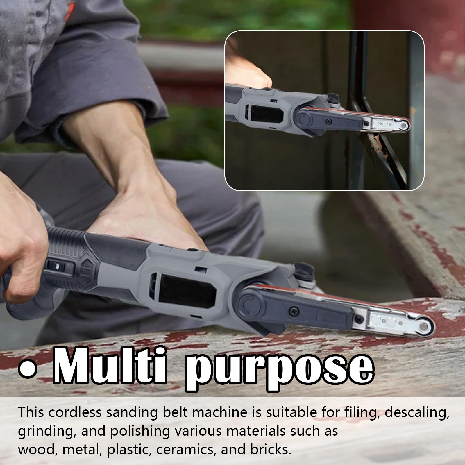 MAKITA DBS180ZJ 18V accu-bandschuurmachine 9x533 mm in MAKPAC (zonder accu en lader MAKITA DBS180ZJ 18V accu-bandschuurmachine 9x533 mm in MAKPAC (zonder accu en lader