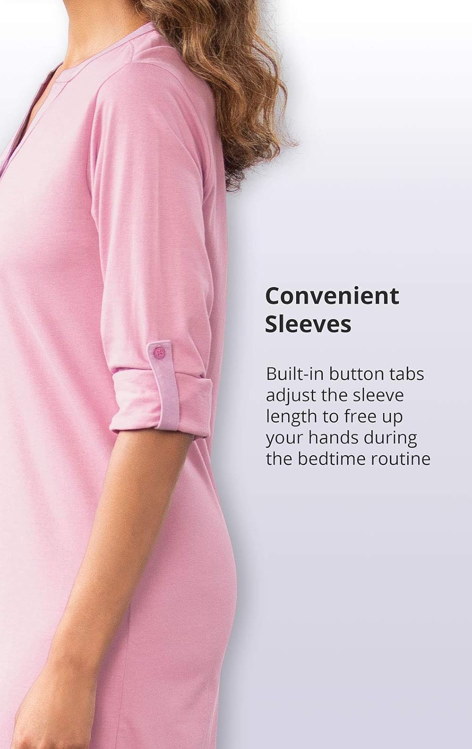 PajamaGram Long Flannel Nightgown - Women Nightgown, Plaid - Image 5