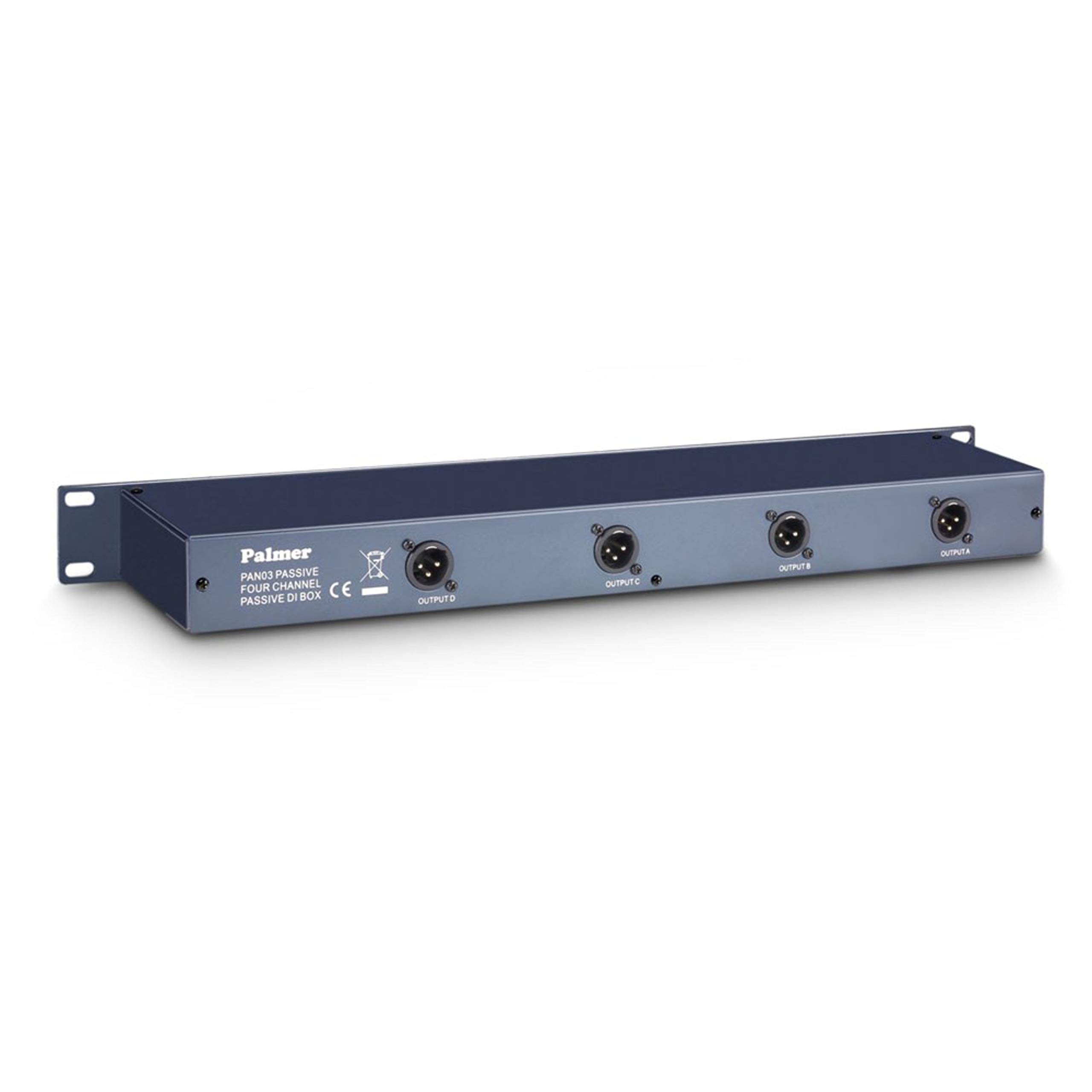 Palmer PAN 03 PASS - Boîte de Direct 19" 4 Canaux passive