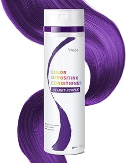 Starrypurple Color Depositing Conditioner for Dyed Hair, Semi Permanent Hair Depositing Conditioner for Long-lasting Color,7OZ, Cruelty-Free