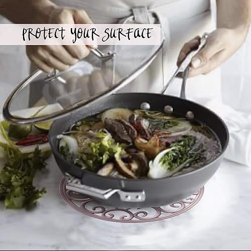 Miniatura 4 de Juego de 3 salvamanteles de silicona resistentes al calor, almohadillas calientes, flexibles, duraderos, antideslizantes, para ollas y platos