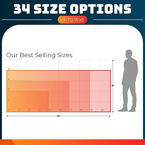 Miniatura 4 de Pancartas y letreros personalizados para interiores y exteriores con cualquier imagen, logotipo y texto, pancarta de vinilo 20 fuentes y 25