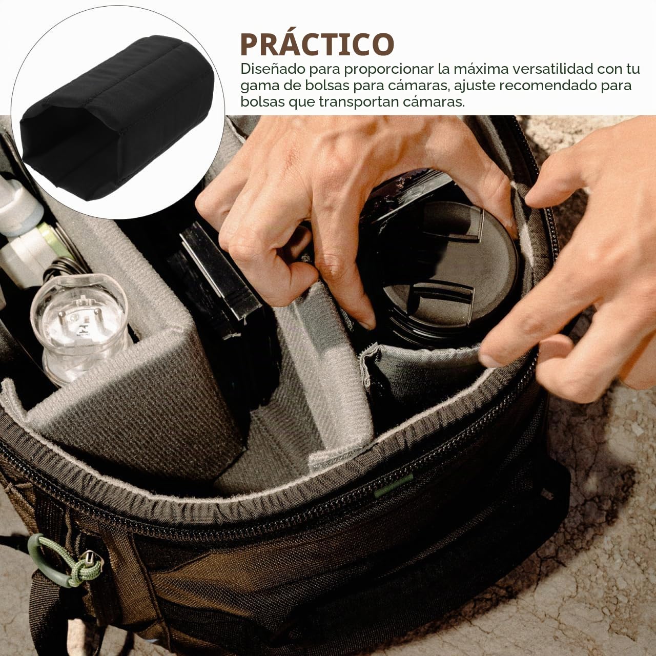 HOMSFOU 6piezas Divisores para Bolsa De Cámara Acolchados Y Prácticos Inserciones para Mochilas Protegen Equipos Fotográficos Diseño Ligero Y Moderno