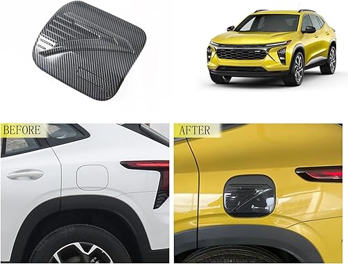 Miniatura 2 de Accesorios de coche compatibles con Chevrolet TRAX 2023 2024 Fuel Oil Gas Tank Cover Cap Trim ABS Carbon Fiber Pattern