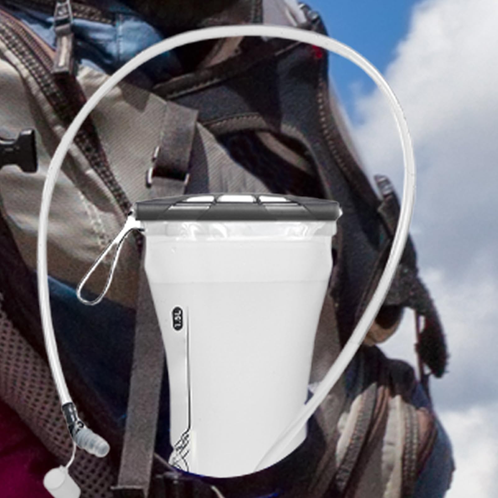 Vessie à eau pour le sac à dos de randonnée, la vessie à eau de randonnée | Soupche de la vessie à l'épreuve des fuites pour la course à dos, 2L Water Reservoir