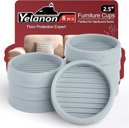 Miniatura 66 de Posavasos para muebles, 8 unidades, 2 pulgadas, almohadillas antideslizantes para muebles, suelos de madera dura, patas de goma para muebles