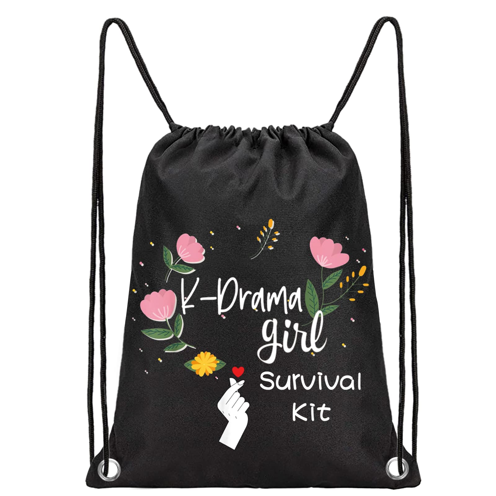 MEIKIUP K-Drama Lover Backpack Drawstring Gym Backpack K-Drama Mama Girl Camping Bag K-Drama Mama/Girl Survival Kit