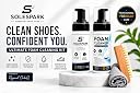 SOLESPARK Shoe Cleaner Foam Kit 150ml – White Sneaker, Canvas & Sports Shoe Cleaning Kit with Microfiber Cloth & Wooden Brush | No Water Required gallery image