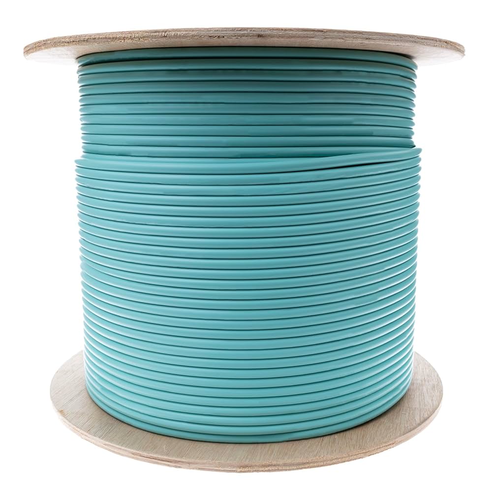 ネット１m×10m Amazon.com: 1000ft Aqua Indoor Fiber Optic Cable Spool - 6