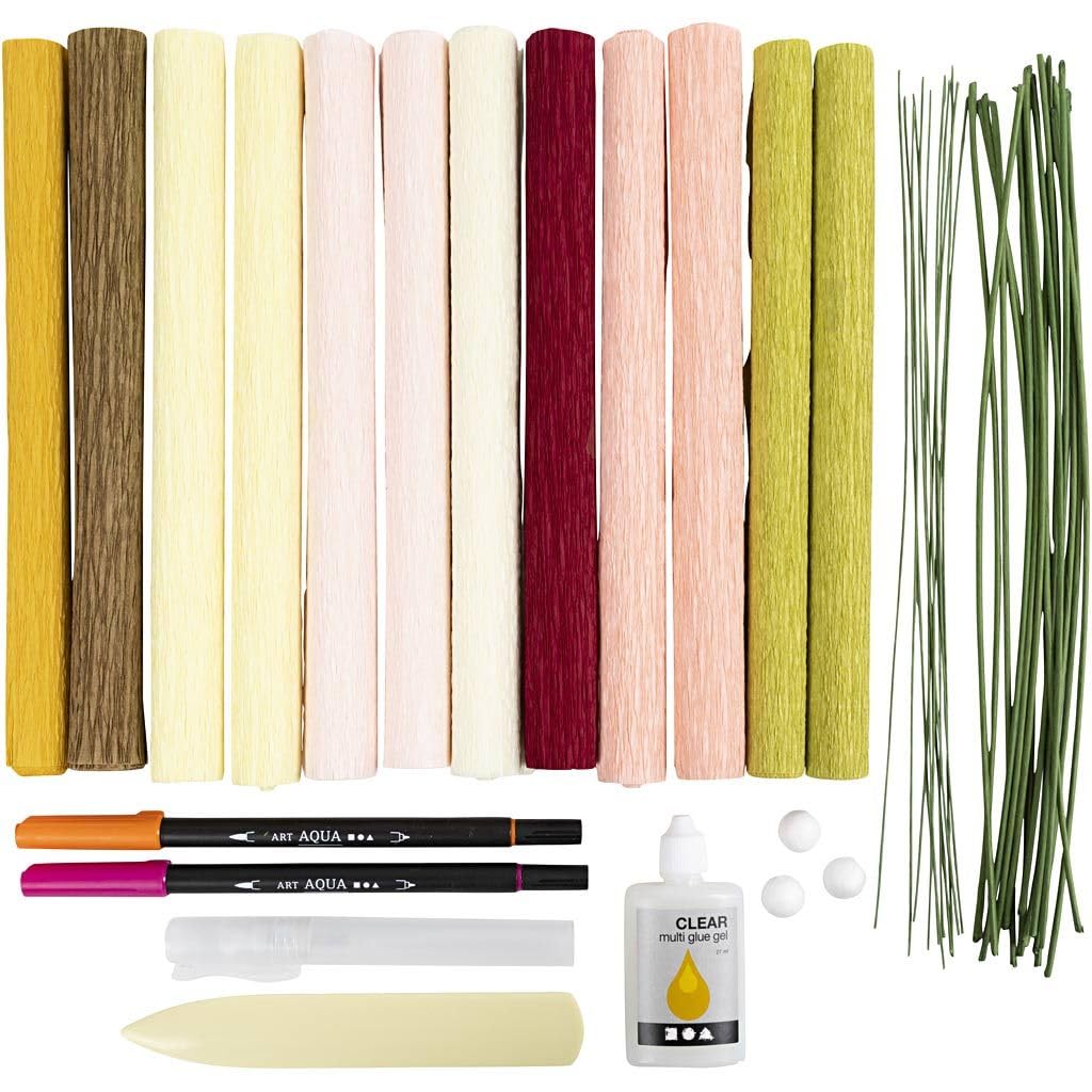 Creativ Company Creative Sets Crepe Paper Bouquet - for Crafting Beautiful Crepe Paper Decoration