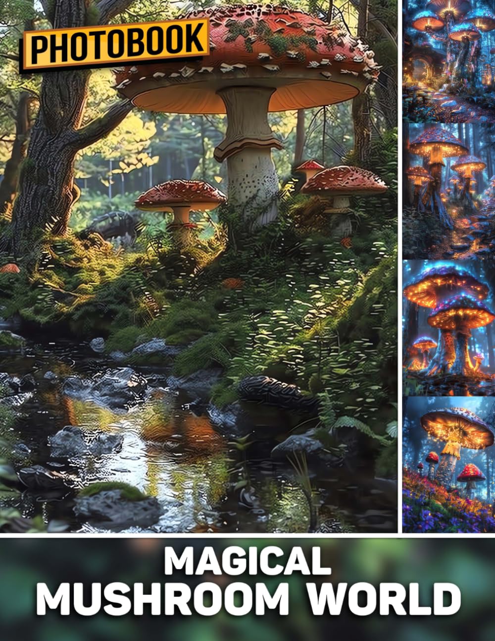 Magical Mushroom World Photo Book: Enchanted Fungi Forests With 40 Pages Of Vibrant Toadstool And Fairy Ring Photography