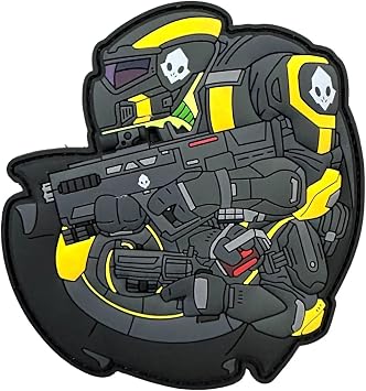 Patchlab Chameleon Legion 174 Liberty Soldier Diver PVC Rubber Morale Patch, Hook & Loop Backpacks EDC, Gamer, Cosplay 3.7"