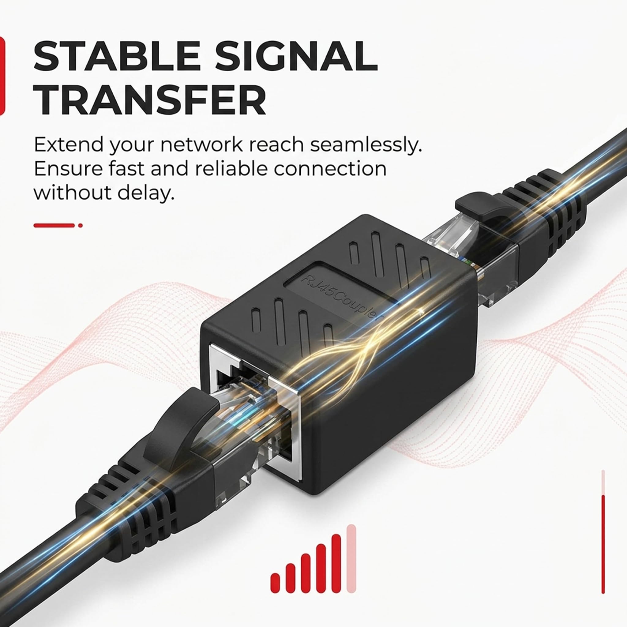 6 Stück RJ45-Koppler weiblich, Ethernet-Anschluss, Verlängerung, Adapter, Ethernet-Netzwerk, geschirmt, Cat7, Cat6, Cat5e, Cat5, Anschluss Verlängerung LAN-Kabel, 10 Gbps, RJ45-Anschluss für PC Router
