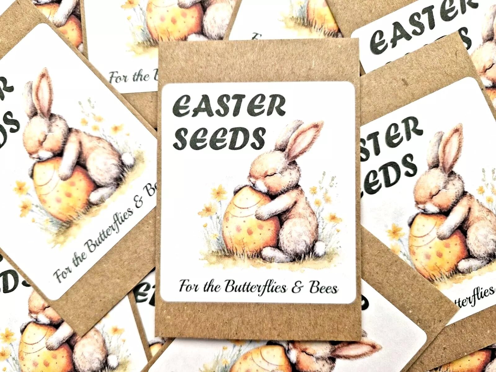 Easter Wildflower Seeds Party Bags Favours Egg Bunny Teacher Gifts Easter Gift EB2 (36)