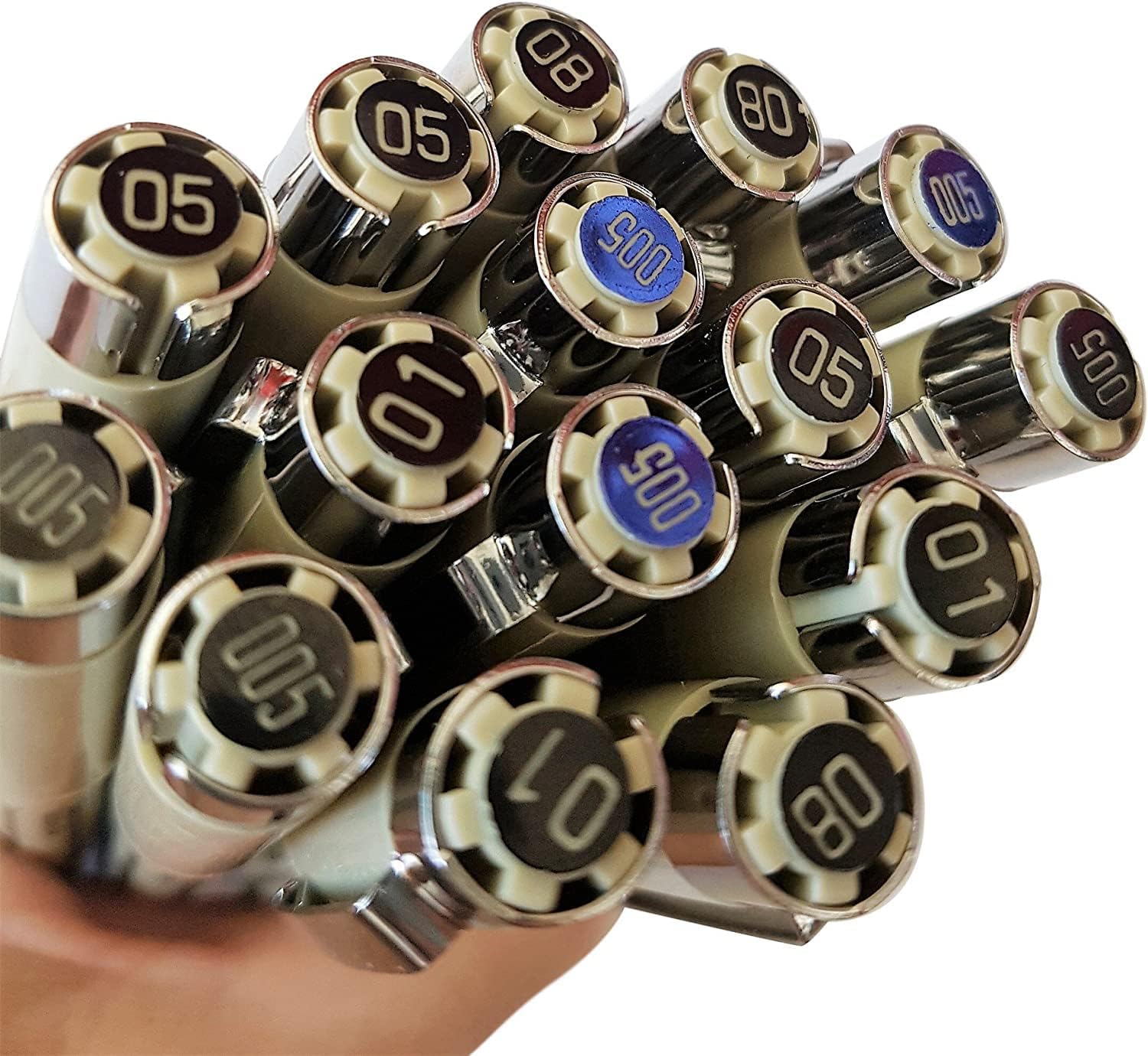 Sakura Pigma Micron fineliner pen 10 piece black ink colour drawing set