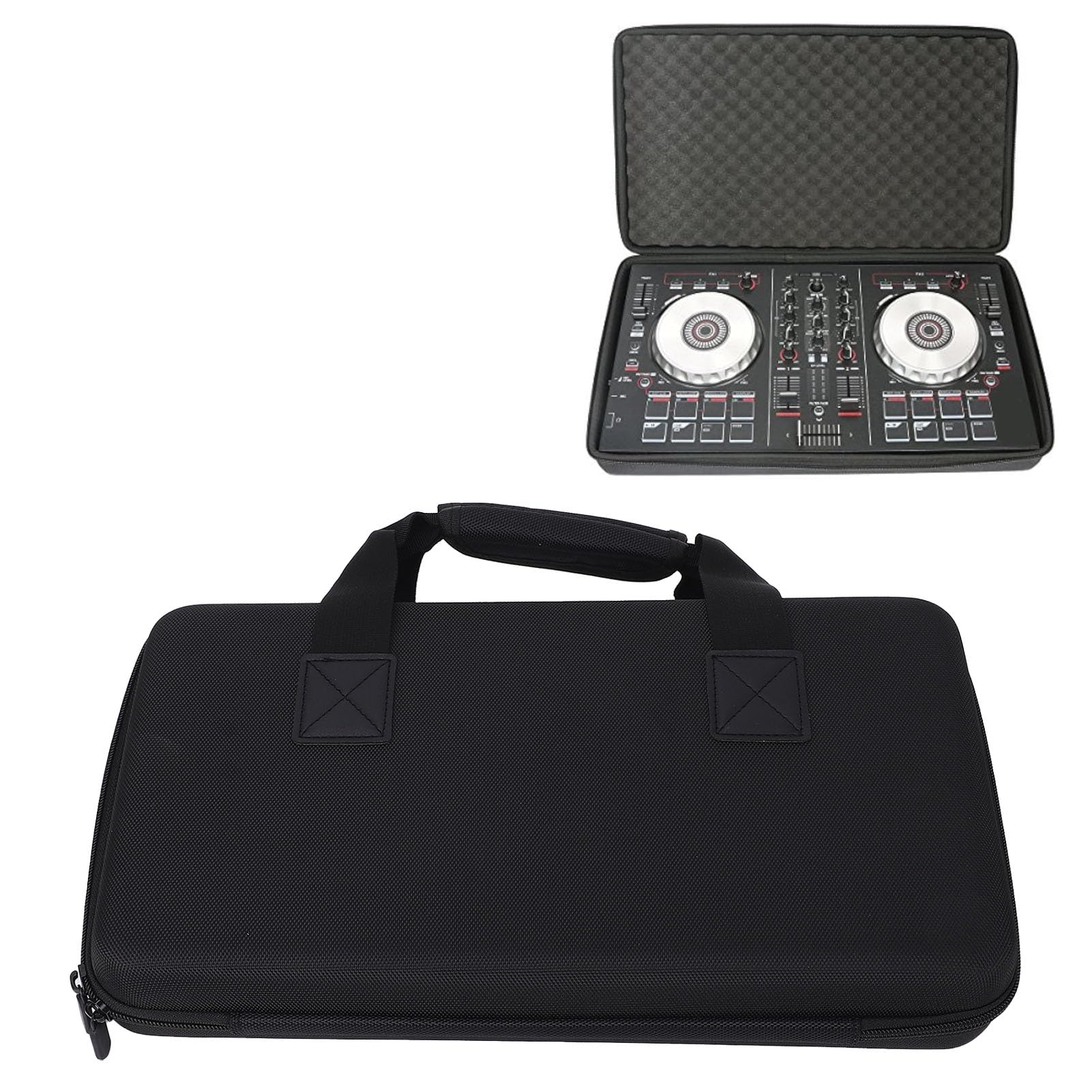 RiToEasysports DJ Controller Storage Bag,Hard Storage Case Protective Travel Storage Bag for Double Channel Controllers - Image 4