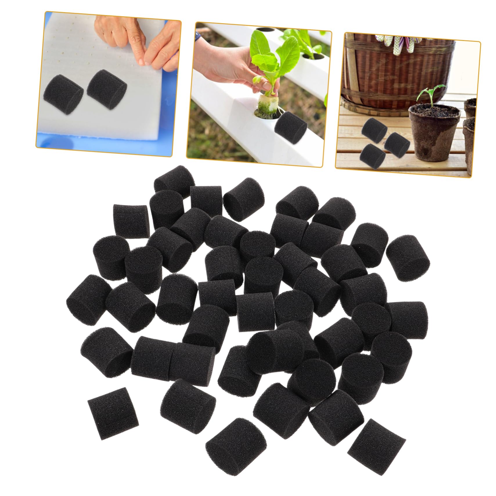 BESPORTBLE 400pièces Éponge Hydroponique Sponges De Plantation Soilless pour Culture De Plantes Hydroponie Outils De Jardinage pour Semis Et Enracinement Matériau Synthetique