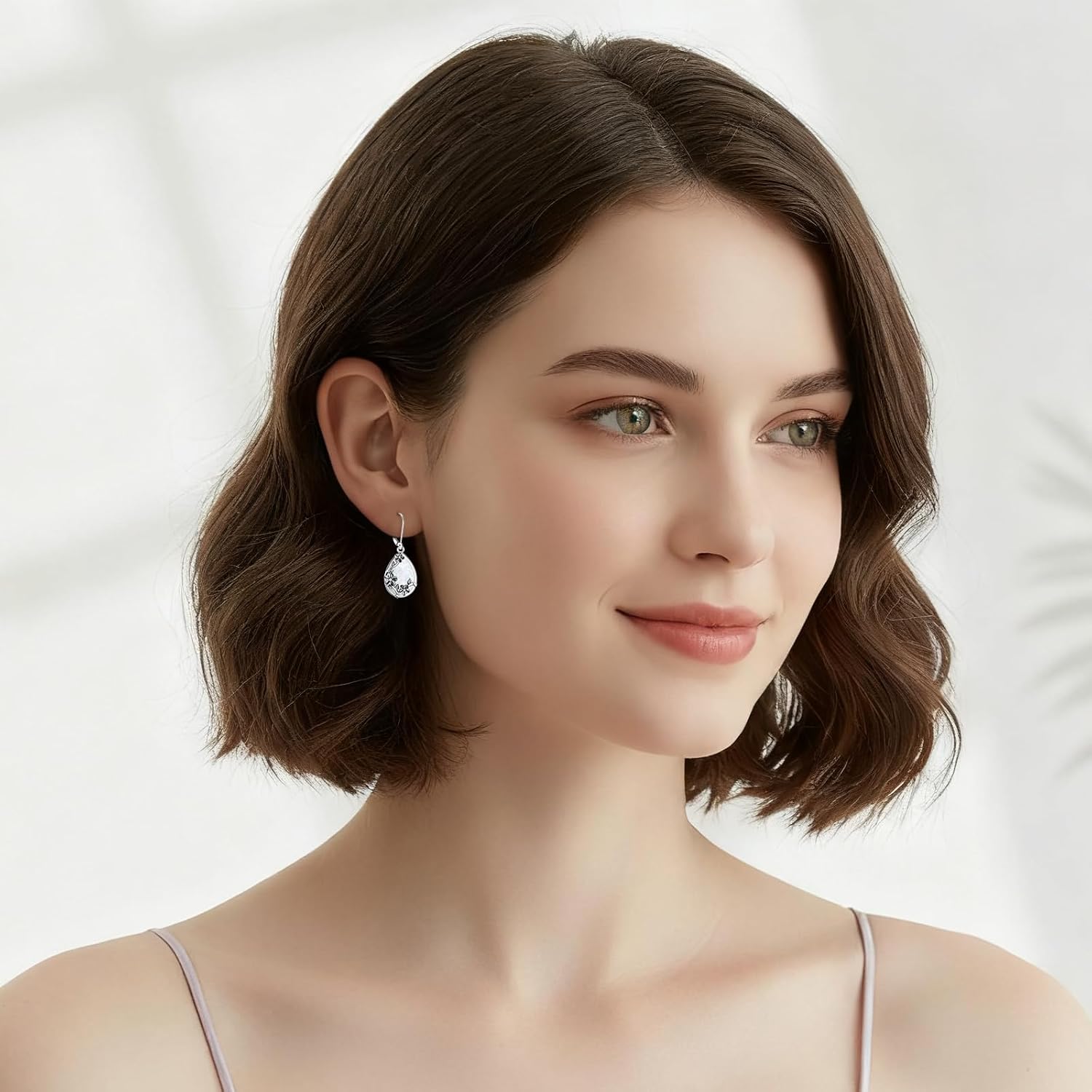 KiiKii Opal Earrings for Women 925 Sterling Silver Plumeria/Hawaiian Flower/Sunflower Dangle Drop Earrings Opal Jewelry Birthday Christmas Gifts for Wife Mom