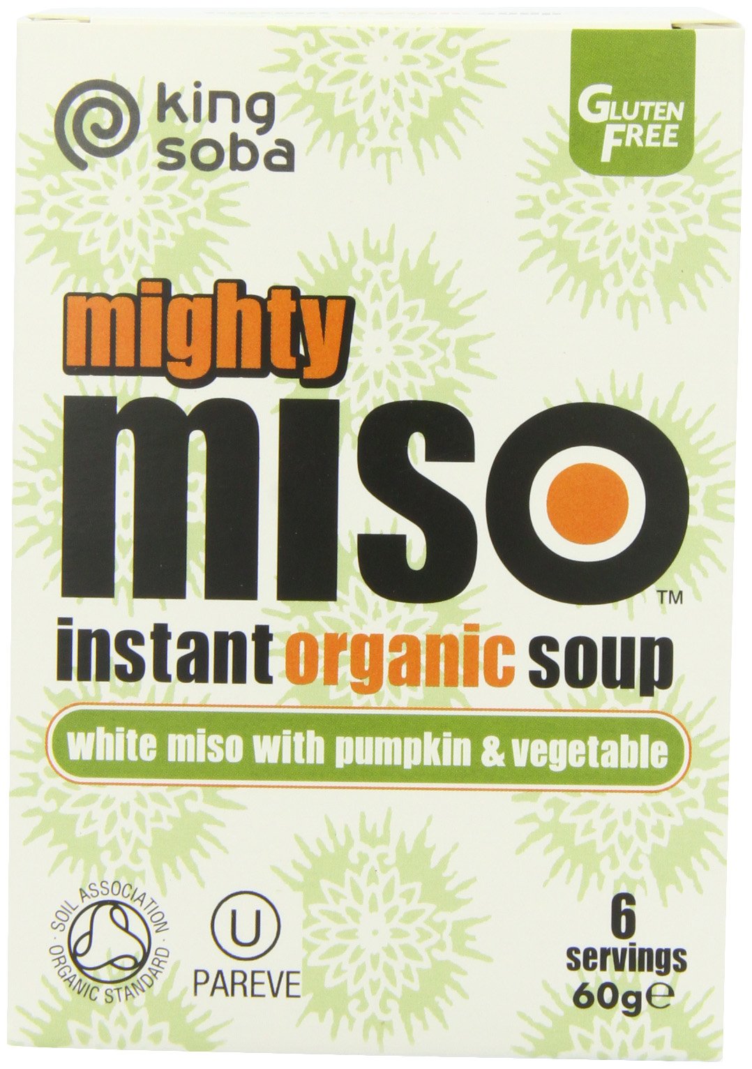 King Soba Org Miso Soup with Pumpkin & Veg 60g-5 Pack
