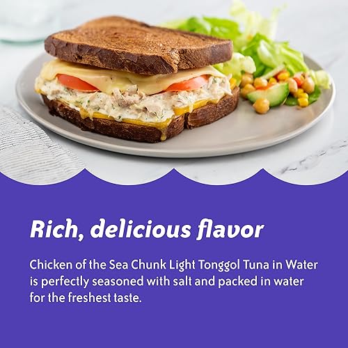 Miniatura 9 de Chicken Of The Sea Atún ligero en agua. Cada paquete tiene 4 latas de 5 onzas (paquete de 6)