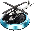 Car Air Freshener, Solar Energy Rotating Helicopter Diffuser, Al Alloy Car Aromatherapy Diffuser, Car Essential Oil Diffuser, Interior Decoration Accessories for Car, Home