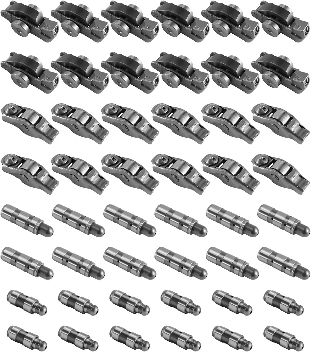 12 Pcs Intake Lifter & Rocker Arm Kit Fit for Dodge Challenger Charger Journey Jeep Wrangler Ram 1500 3.6L 2016-2024, replace 5047979AA 5047896AD 05047896AC 5047896AB