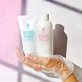 ARCTIC FOX Bleach Please Hair Lightening Kit Cream Bleach, 35 Volume Developer And Latex Free Gloves Infused With Acai, Cocoa, Sunflower Oil & Papaya! Vegan And Cruelty Free