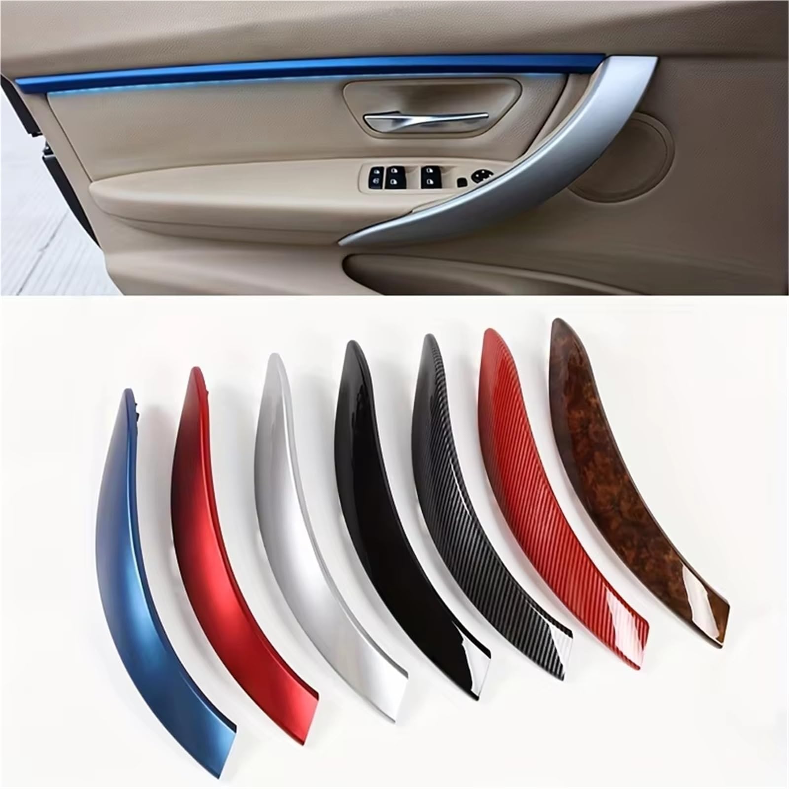 Für 3GT Für 3 4 Serie Für F30 Für F31 Für 316d Für 318d Für 320d 2013-2018 Auto Innentüren Griff Äußere Pull Trim Abdeckung Türgriff Innen