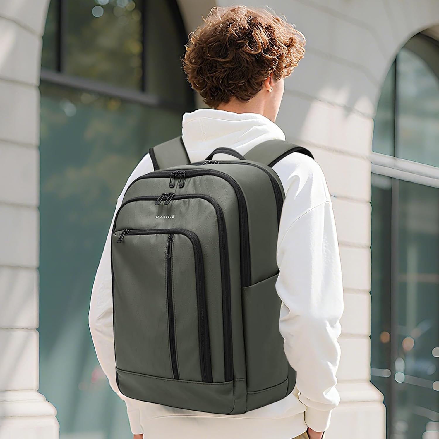 BANGE 28L Lightweight Hiking Backpack, 15.6 Inch Laptop Rucksack for Travel & Outdoor, Water-Resistant Daypack for Commuting, Gym, Camping, and Business Trips – Unisex Design