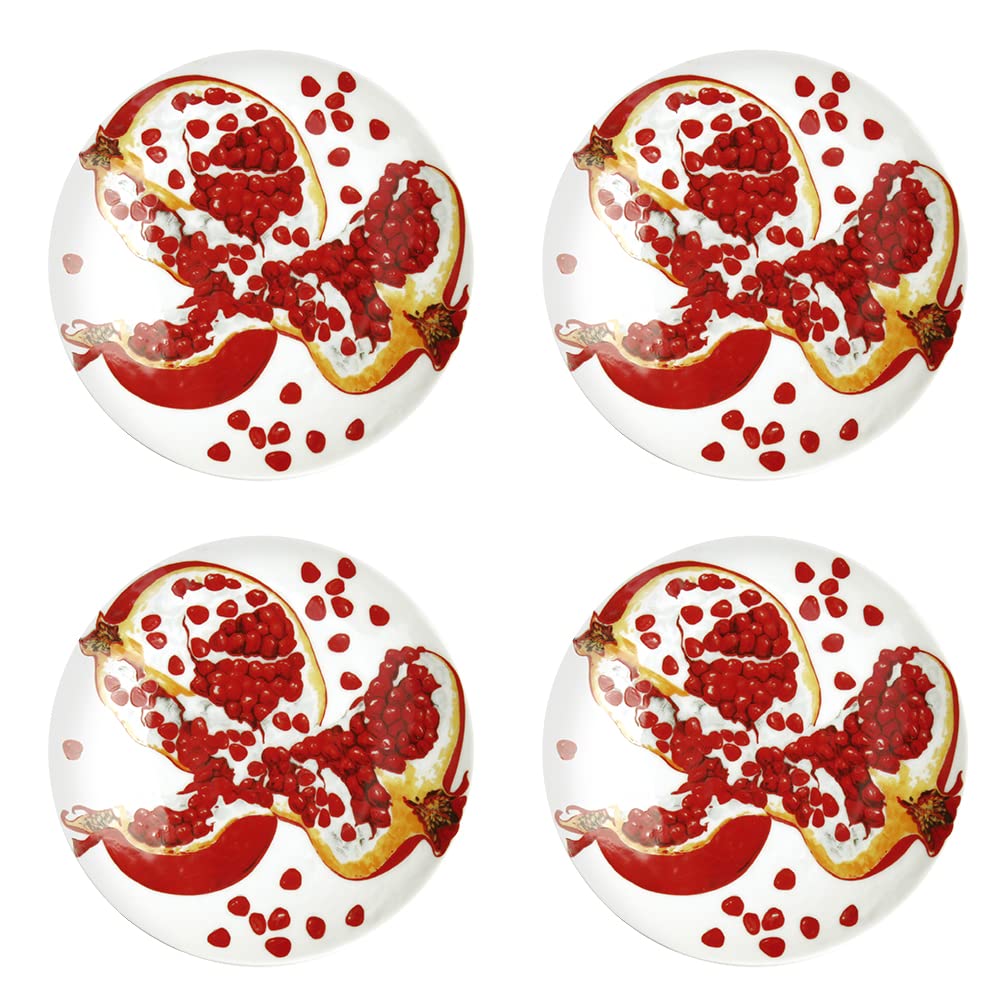 TAITÙ Dieta Mediterranea Saucers Pomegranate 4 Pieces