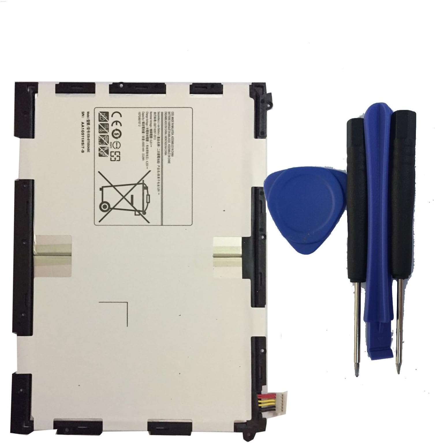EB-BT550ABE（3.8V 6000MAH） Replacement Battery for Galaxy Tab A 9.7-Inch Tablet SM-T550 SM-P550 SM-T555C SM-T555 T550 T555 P550