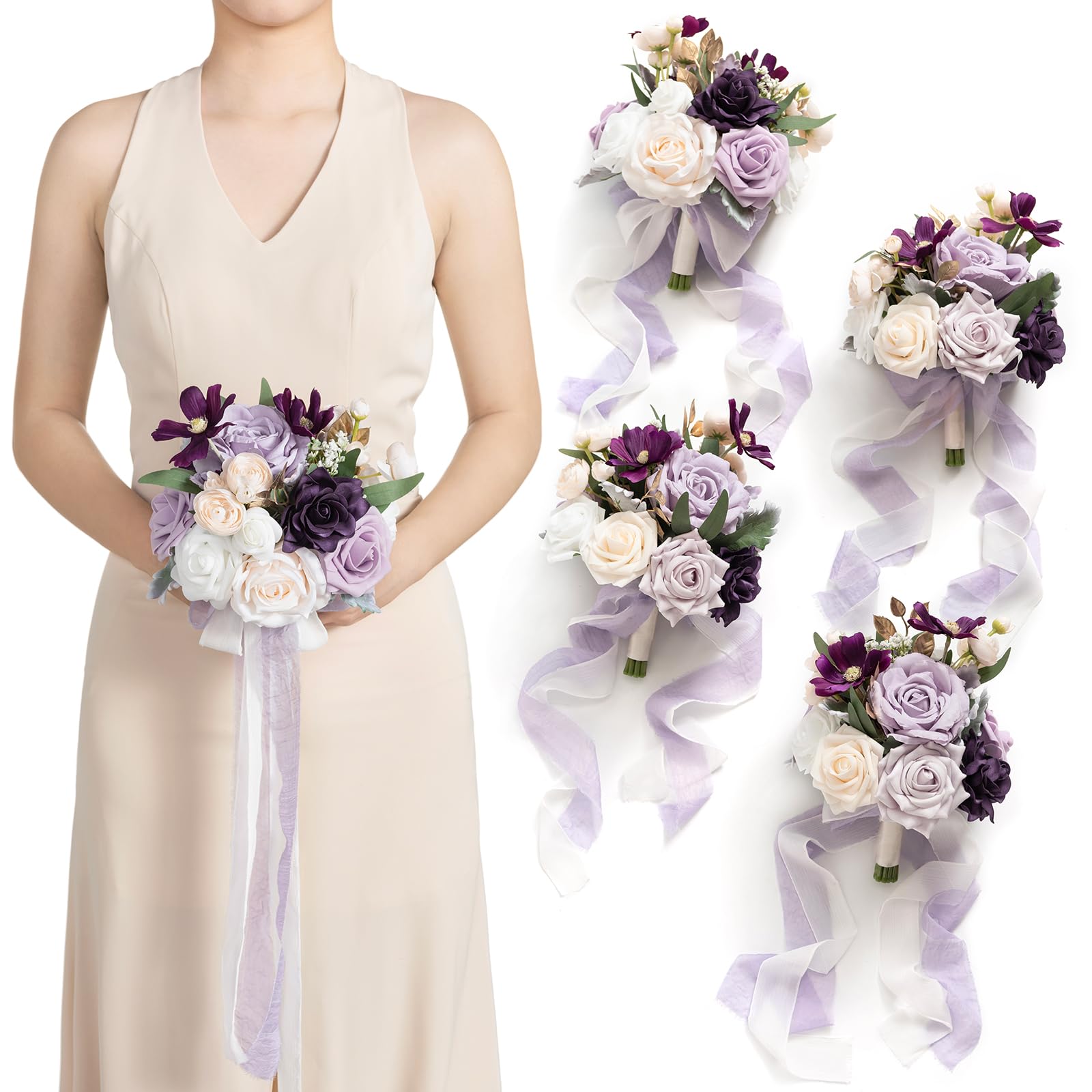 Ling's Moment Kit Di Fiori Per Archi Nuziali Con Tende (confezione