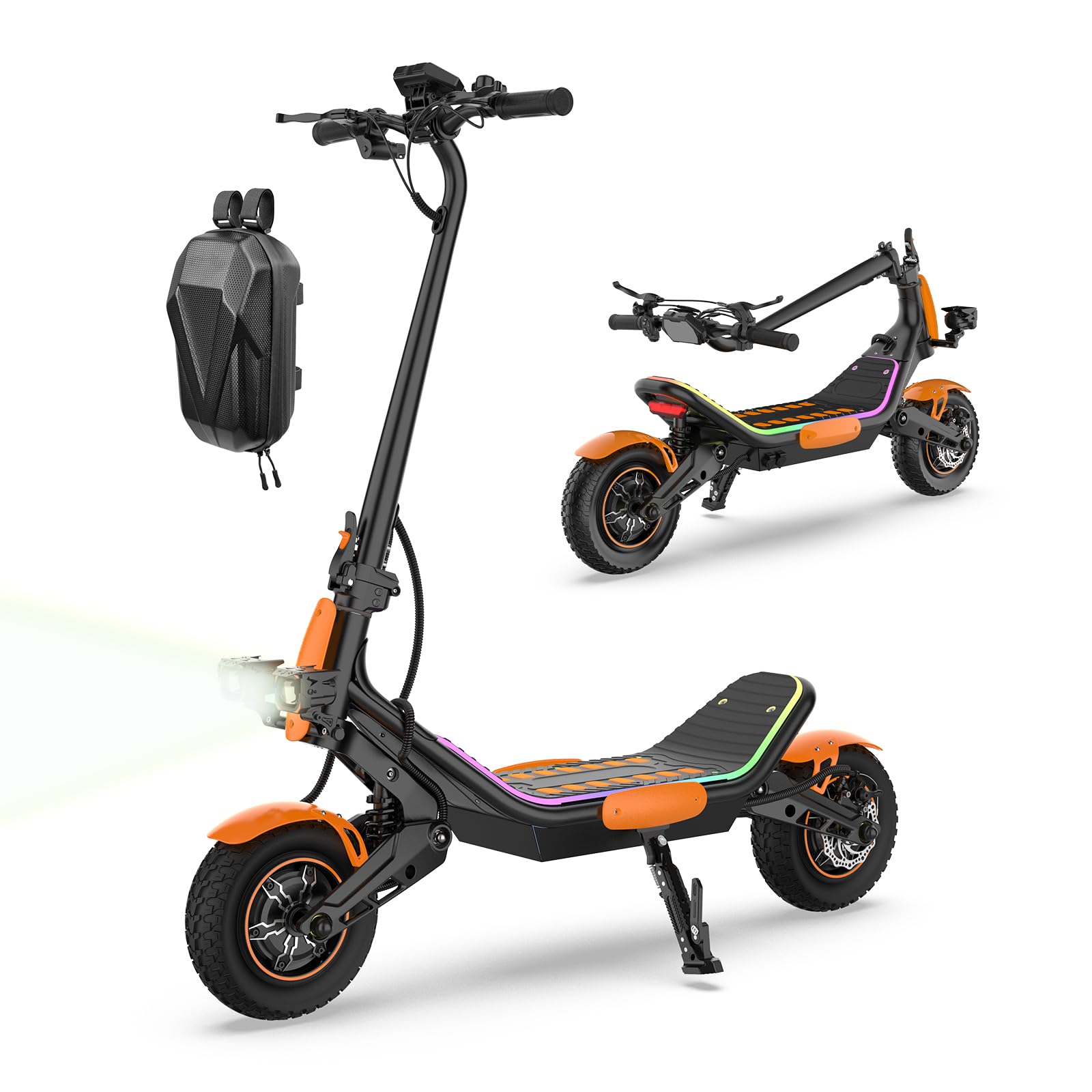 VELOFLOW Patinete eléctrico para Adultos, batería 23,4 Ah (autonomía 85 km), amortiguadores hidráulicos de Brazo (Delantero/Trasero), propulsión Doble + 2 Motores, Neumáticos 12", inclinación 35° — view 11