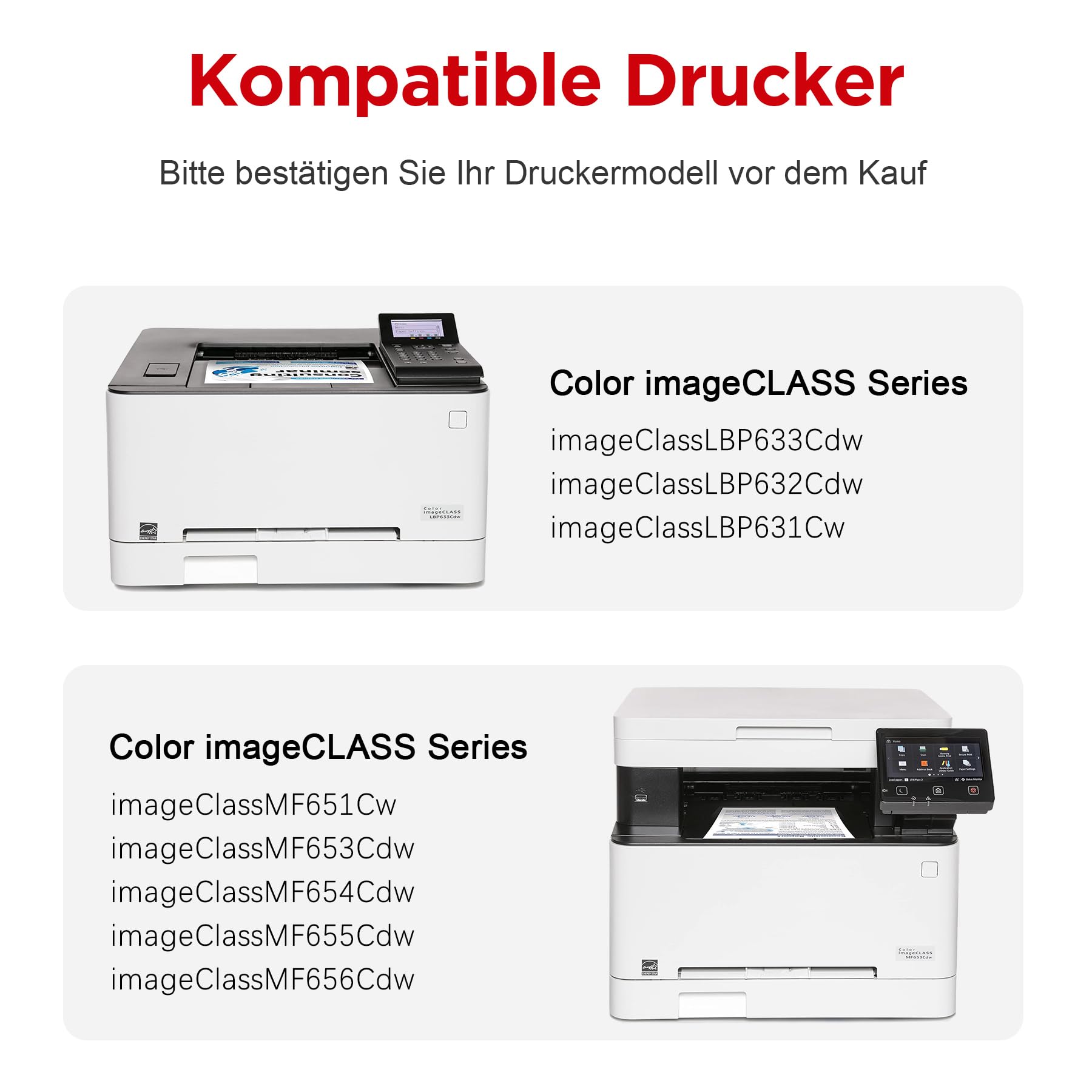 AUMOK 067H MF657Cdw Toner Kompatibel für Canon 067 067H MF655Cdw MF651Cw