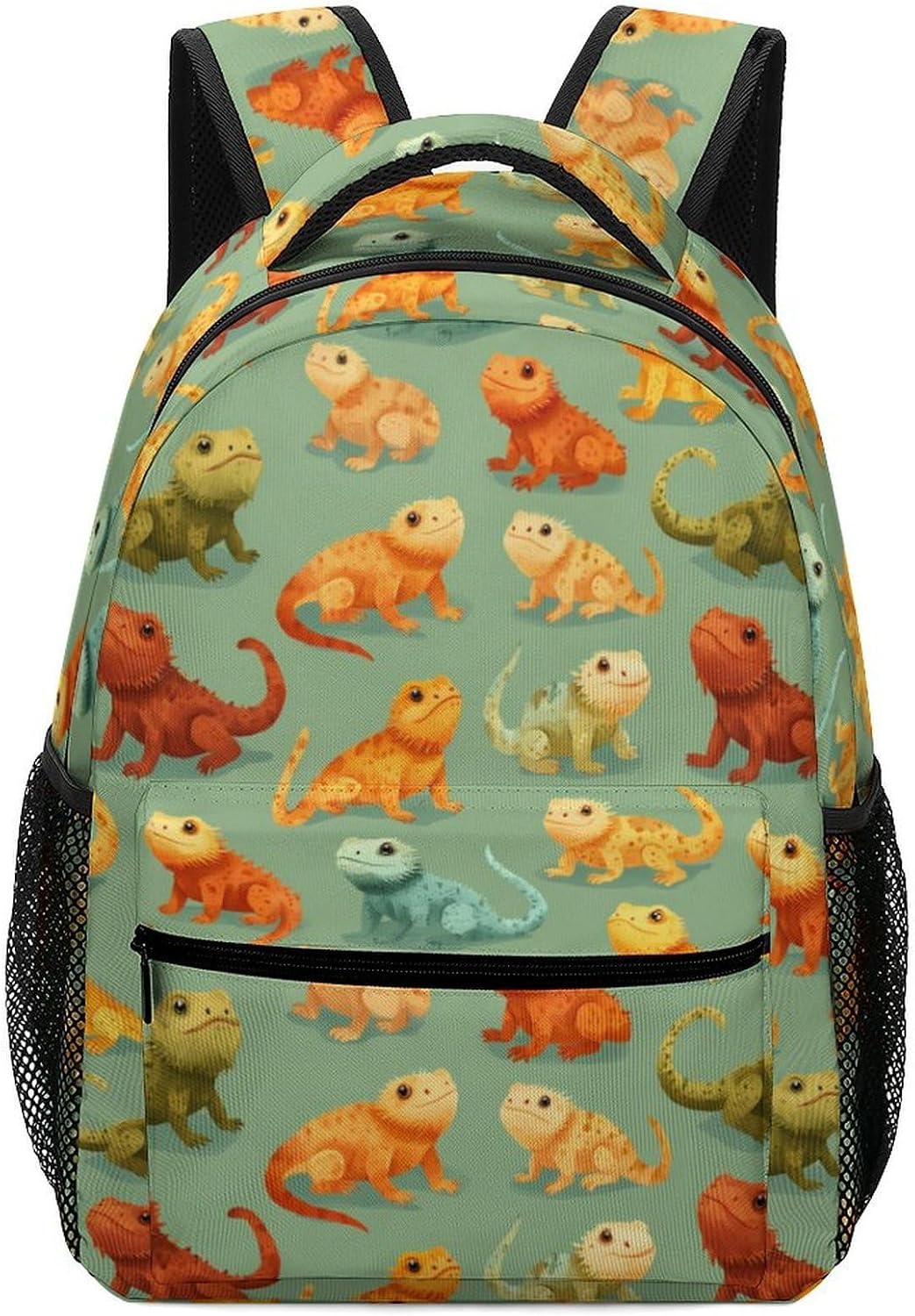 Cute Bearded Dragons Novelty Backpack Lightweight Printed Daypacks