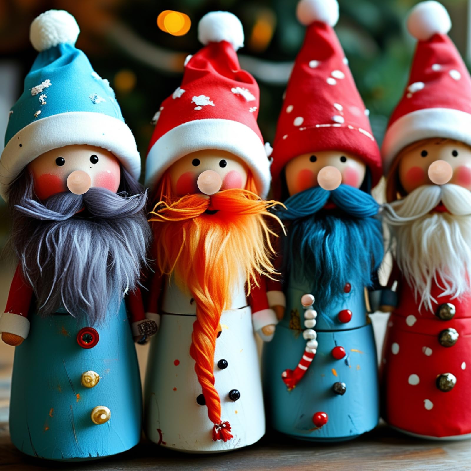 Het Gezicht Van De Kerstman Met Baard En Hoed Stock Afbeelding - Image