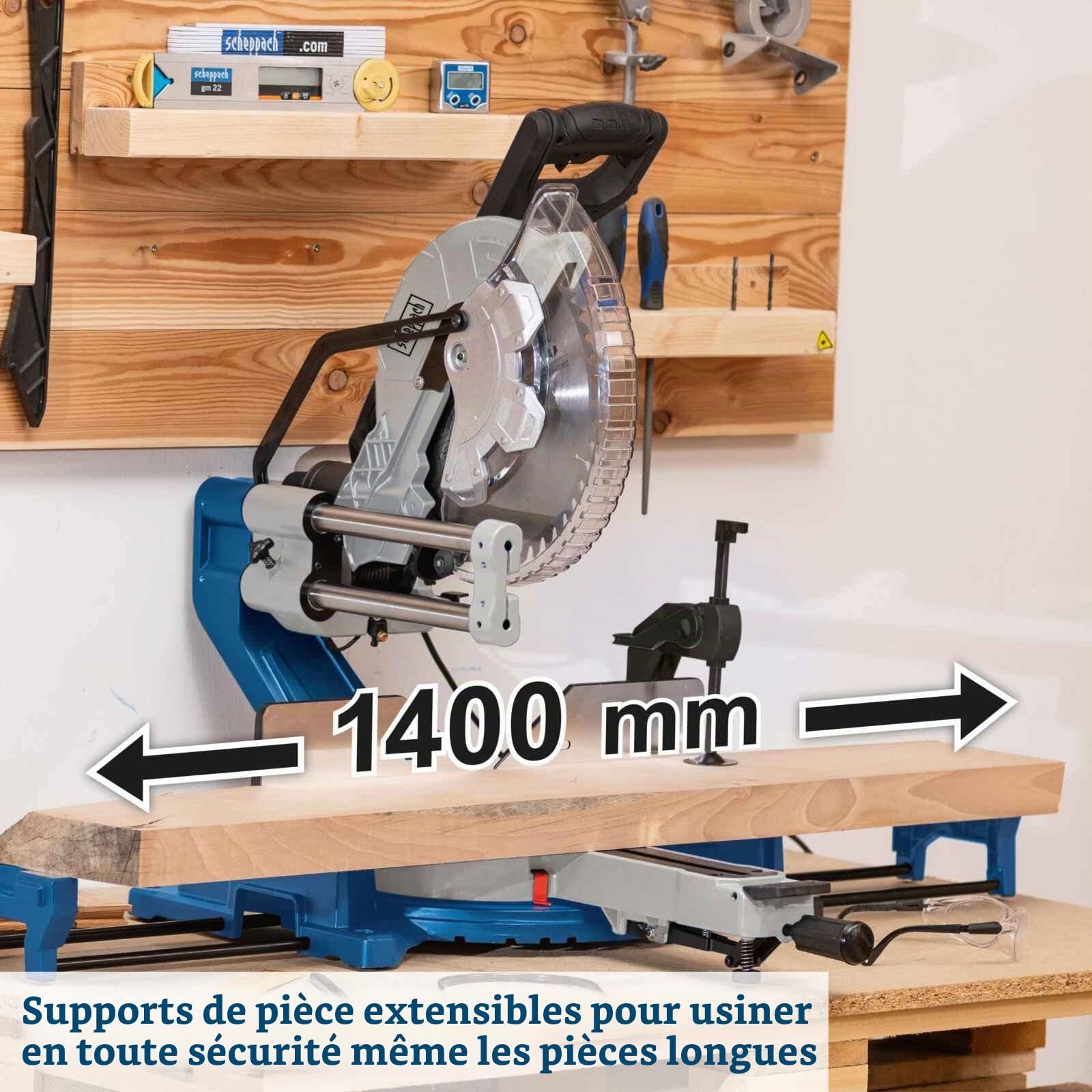 Scheppach Scie à onglet radiale HM305SL - Scie à bois 2000 W
