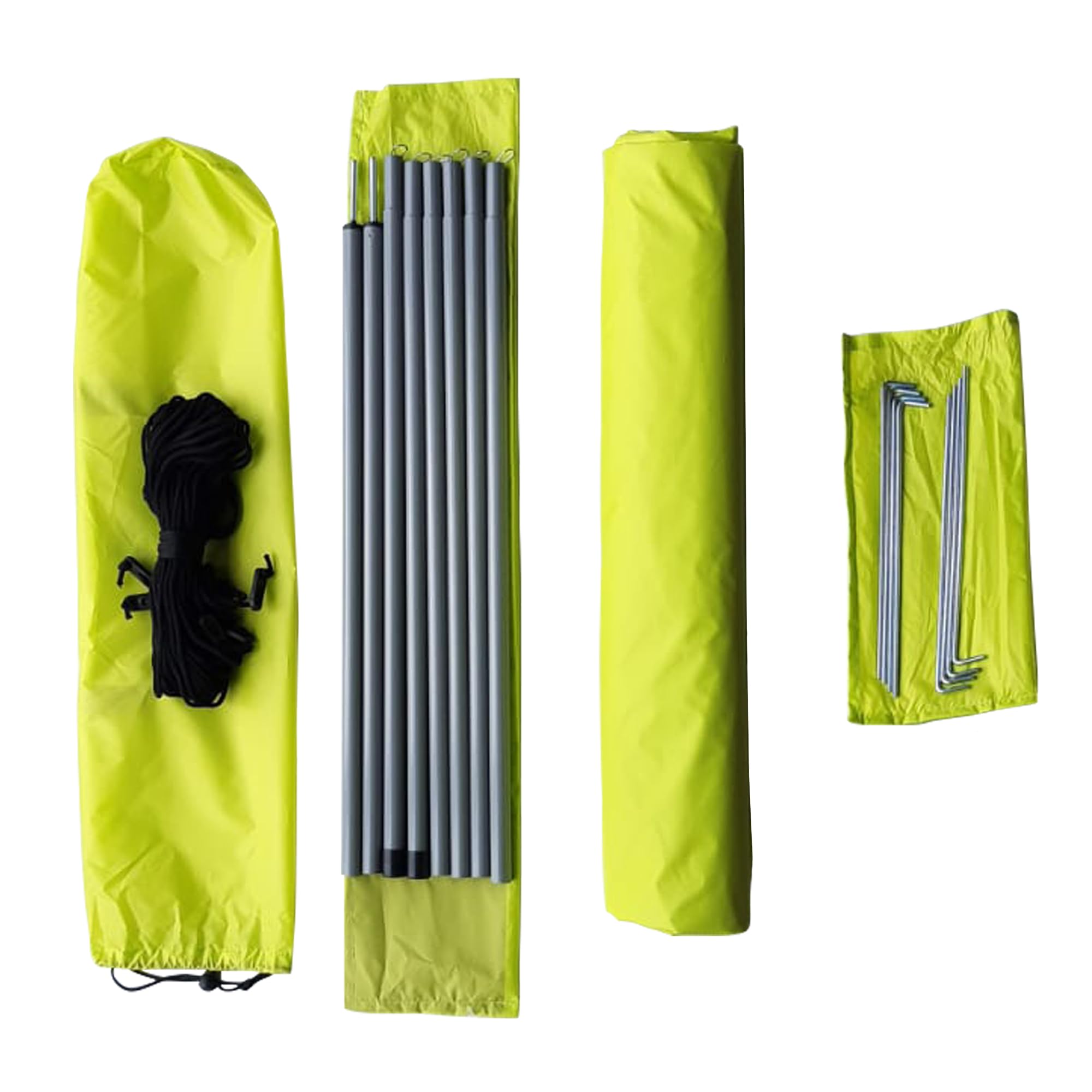 Amazon.de: EXPLORER Sonnensegel 3x4m rechteckig wasserabweisend mit  Stangen, Leinen und Heringen Sonnenschutz UPF80+ UV Schutz nach Standard 801  in grn fr Balkon Garten Terrasse