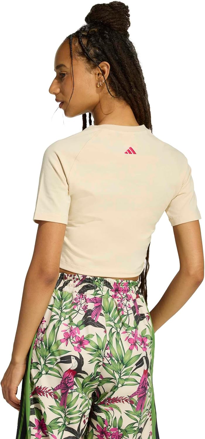 adidas Women's Farm Rio Graphic T-Shirt Cropped